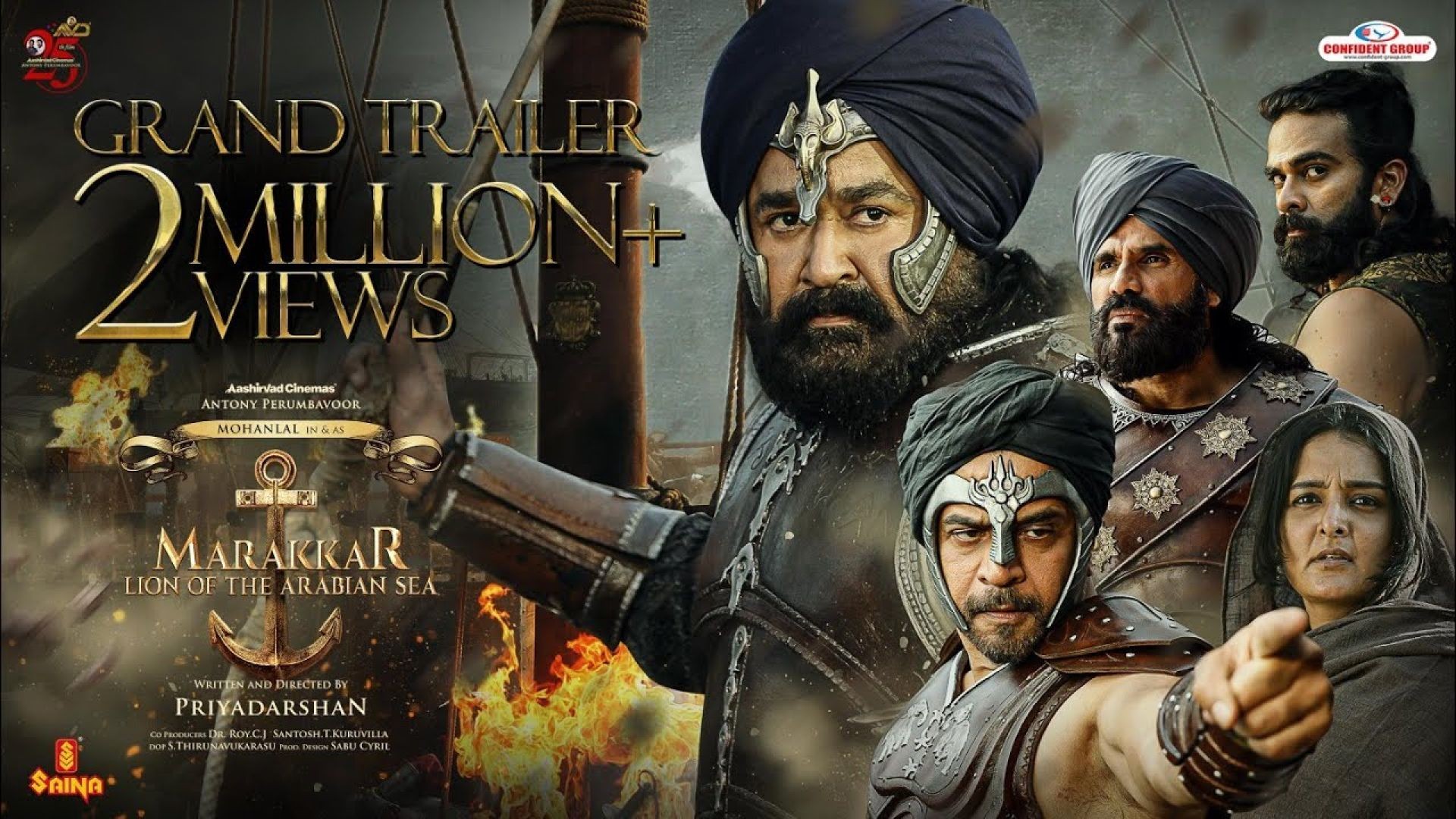 Marakkar: Lion of the Arabian Sea (2021) Dual Audio [Hindi ORG & Malayalam] WEB-DL 1080p
